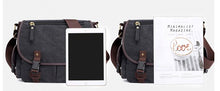 Load image into Gallery viewer, Cheggio Canvas Messenger Bag - trendyful