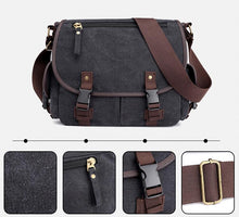 Load image into Gallery viewer, Cheggio Canvas Messenger Bag - trendyful