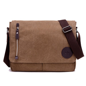 Toledo Canvas Messenger Bag | Satchel Bag 13" - trendyful