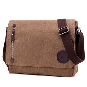 Toledo Canvas Messenger Bag | Satchel Bag 13" - trendyful