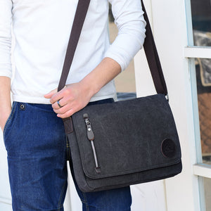 Toledo Canvas Messenger Bag | Satchel Bag 13" - trendyful