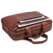 Load image into Gallery viewer, Norfolk Genuine Leather Messenger Bag - trendyful