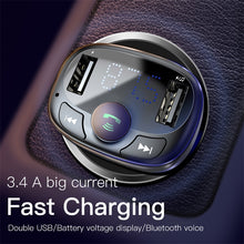 Load image into Gallery viewer, Handsfree Bluetooth FM Transmitter Car Charger - trendyful