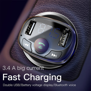 Handsfree Bluetooth FM Transmitter Car Charger - trendyful