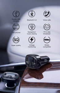 Handsfree Bluetooth FM Transmitter Car Charger - trendyful