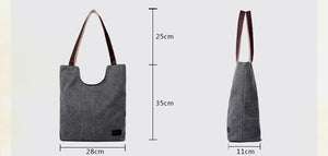 Women's Handbag Canvas Tote Shoulder Bag - trendyful