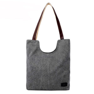 Women's Handbag Canvas Tote Shoulder Bag - trendyful