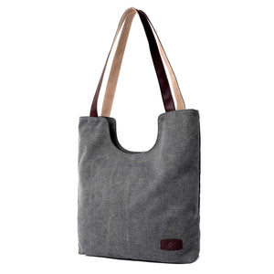 Women's Handbag Canvas Tote Shoulder Bag - trendyful