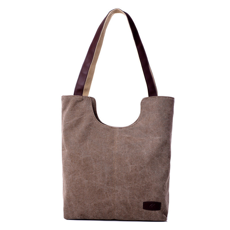 Women's Handbag Canvas Tote Shoulder Bag - trendyful