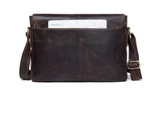 Load image into Gallery viewer, Vintage Leather Messenger Satchel - trendyful