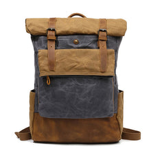 Load image into Gallery viewer, Sheldon-Waxed-Canvas-Backpack-trendyful