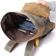 Load image into Gallery viewer, Sheldon-Waxed-Canvas-Backpack-trendyful