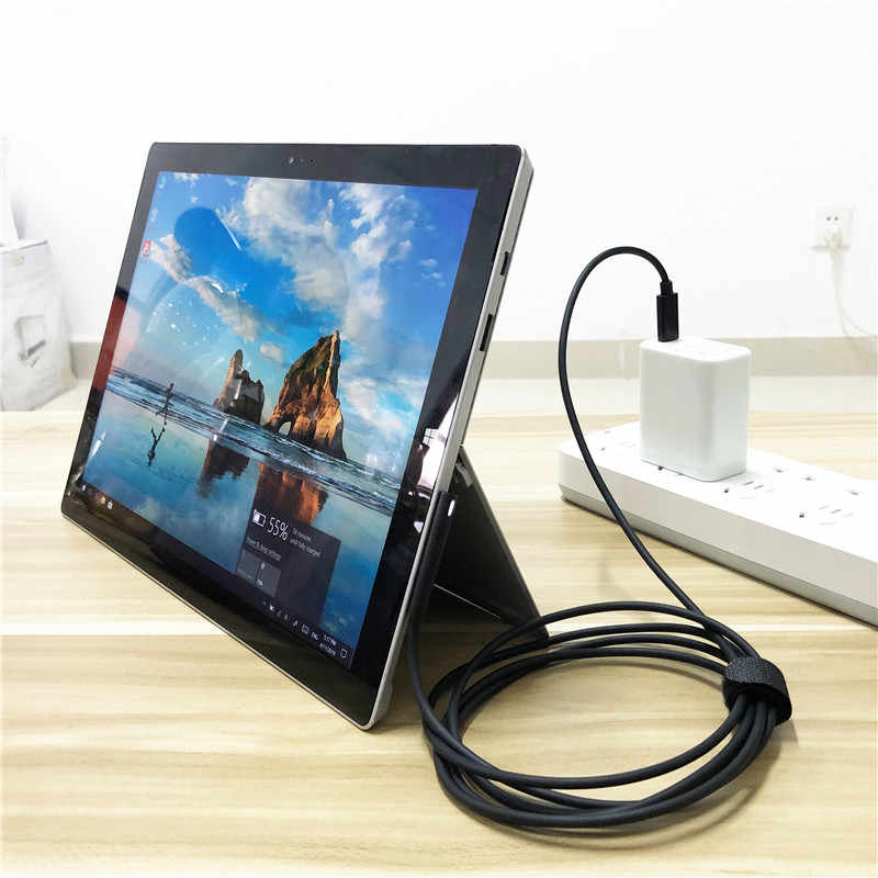 Microsoft Surface Charging Cable For Surface Pro 3 4 5 6 Go Book USBC