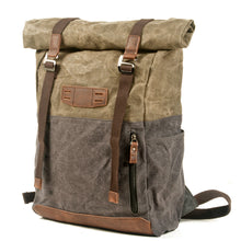 Load image into Gallery viewer, Voyager-waxed-canvas-backpack-trendyful