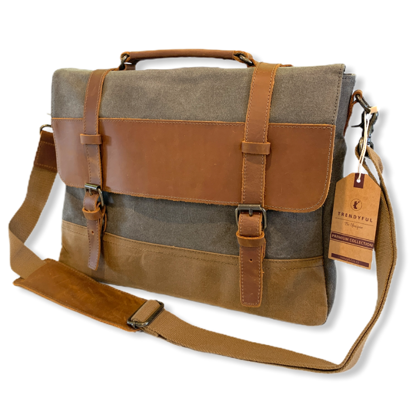 Leather Laptop Bags NZ Messenger Bag Trendyful
