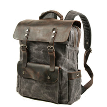 Load image into Gallery viewer, Waxed-canvas-backpack-trendyful