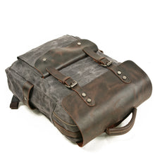 Load image into Gallery viewer, Waxed-canvas-backpack-trendyful