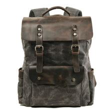 Load image into Gallery viewer, Waxed-canvas-backpack-trendyful