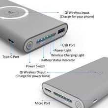 Load image into Gallery viewer, Wireless Power Bank 10000mah - trendyful
