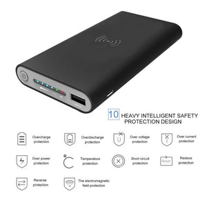 Wireless Power Bank 10000mah - trendyful