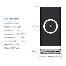 Load image into Gallery viewer, Wireless Power Bank 10000mah - trendyful