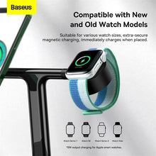 Load image into Gallery viewer, baseus-swan-3-in-1-magnetic-wireless-charger