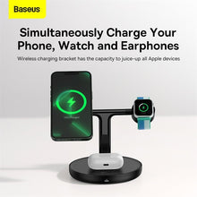 Load image into Gallery viewer, baseus-swan-3-in-1-magnetic-wireless-charger