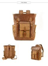 Load image into Gallery viewer, belmont-waxed-canvas-backpack-trendyful