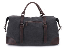 Load image into Gallery viewer, Leeston Canvas Leather Duffle Bag - trendyful