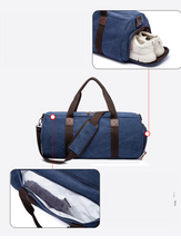 Load image into Gallery viewer, canvas-duffle-bag-trendyful