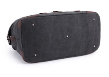 Load image into Gallery viewer, Leeston Canvas Leather Duffle Bag - trendyful