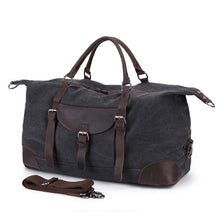Load image into Gallery viewer, Leeston Canvas Leather Duffle Bag - trendyful