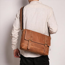 Load image into Gallery viewer, leather-messenger-bag-trendyful