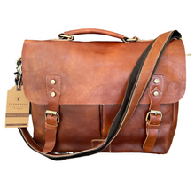 Load image into Gallery viewer, leather-messenger-bag-trendyful