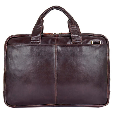 Norfolk Genuine Leather Messenger Bag - trendyful
