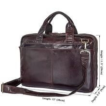 Load image into Gallery viewer, Norfolk Genuine Leather Messenger Bag - trendyful