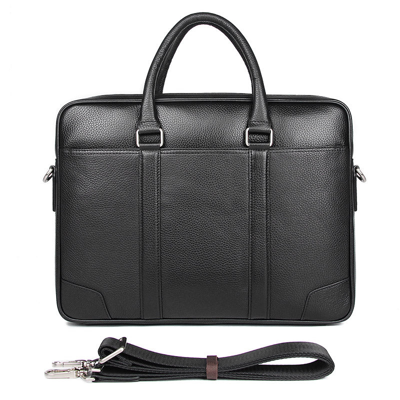 Calgary Men's Leather Messenger Bag - trendyful