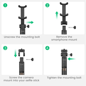 Selfie Stick | Tripod |  Extra Large | GoPro Adapter - trendyful