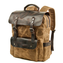 Load image into Gallery viewer, waxed-canvas-backpack-trendyful