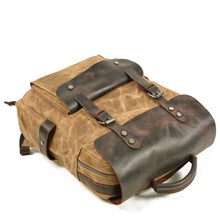 Load image into Gallery viewer, waxed-canvas-backpack-trendyful