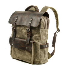 Load image into Gallery viewer, waxed-canvas-backpack-trendyful