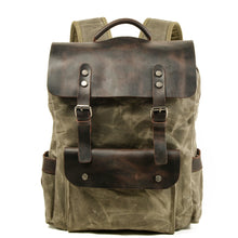 Load image into Gallery viewer, waxed-canvas-backpack-trendyful