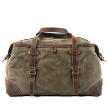 Load image into Gallery viewer, waxed-canvas-duffle-bag-trendyful