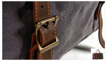 Load image into Gallery viewer, waxed-canvas-duffle-bag-trendyful