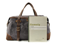 Load image into Gallery viewer, waxed-canvas-duffle-bag-trendyful