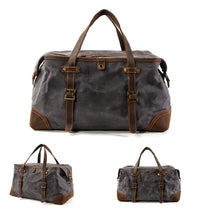 Load image into Gallery viewer, waxed-canvas-duffle-bag-trendyful