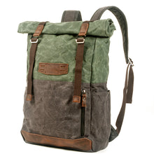 Load image into Gallery viewer, Voyager Waxed Canvas Backpack - trendyful