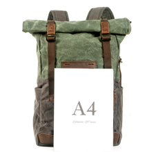 Load image into Gallery viewer, Voyager Waxed Canvas Backpack - trendyful
